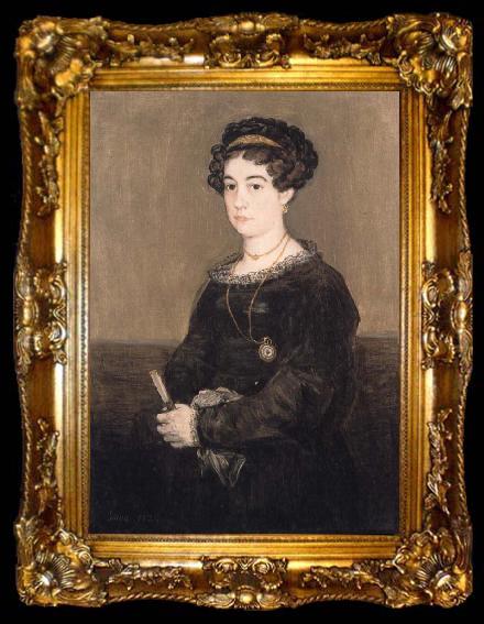 framed  Francisco Goya Dona Maria Martinez de Puga, ta009-2